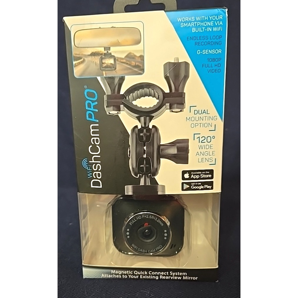 InvenTel Dashcam Pro WI-FI Full HD Car Camera Wide Angle G-Sensor Endless Loop